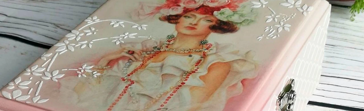 Постер Шкатулка: Декор в технике декупаж. Мастер-класс в Архангельске