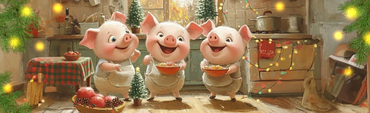 Постер Сказка на столе: 33 поросёнка в Астрахани