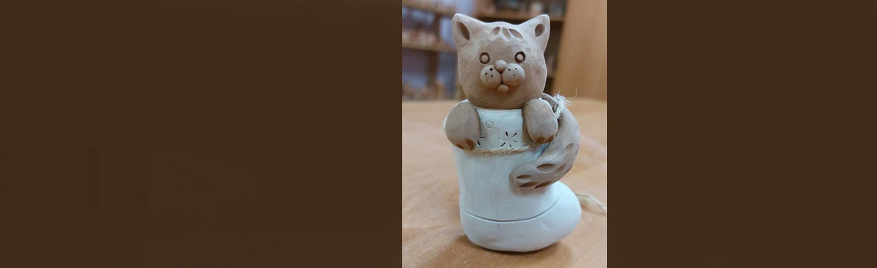 Постер Мастер-класс по лепке из глины "Теплый котик" в Астрахани