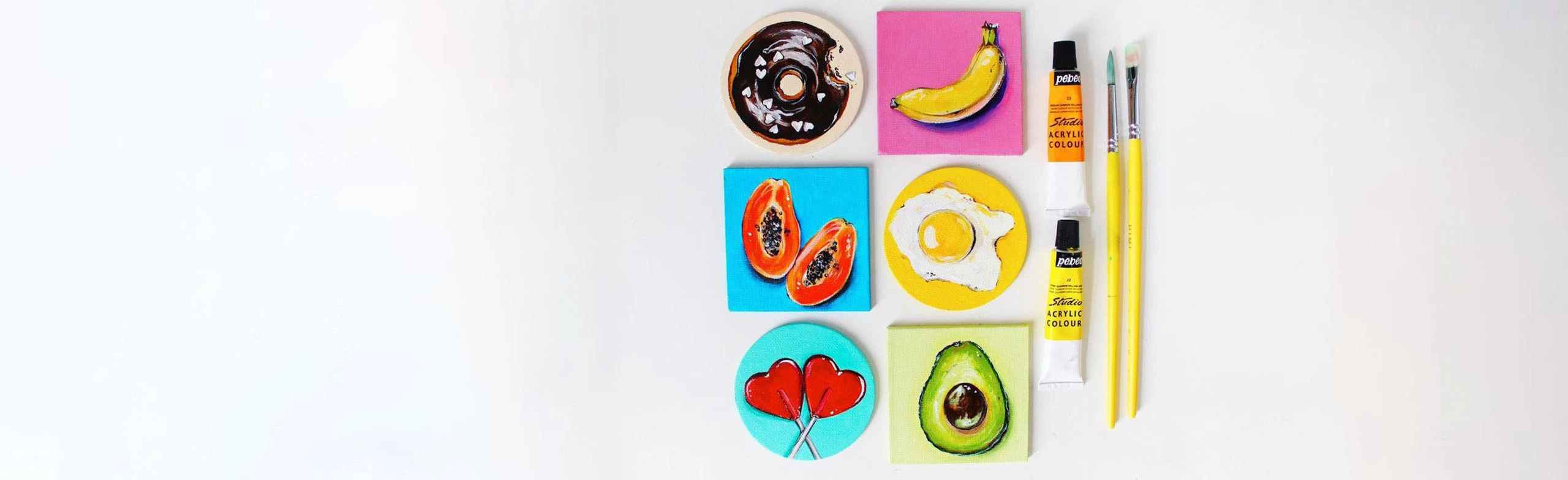 Постер Роспись на мини холстах. Мастер-класс в Астрахани