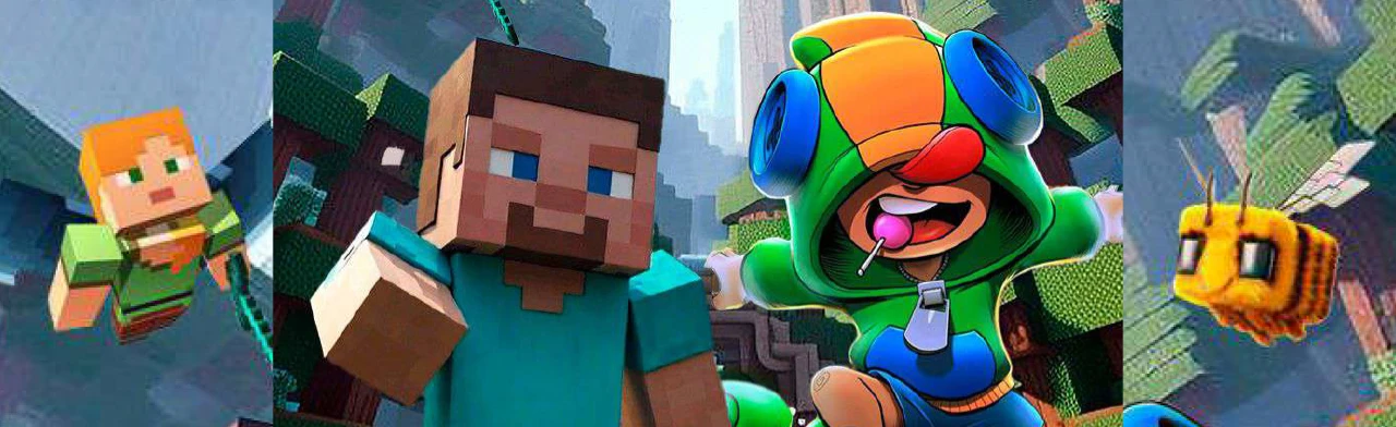 Постер Леон и Спайк в мире Майнкрафта! в Барнауле