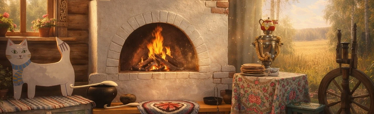 Постер Русская печка – всему голова. Игровая программа в Чайковском