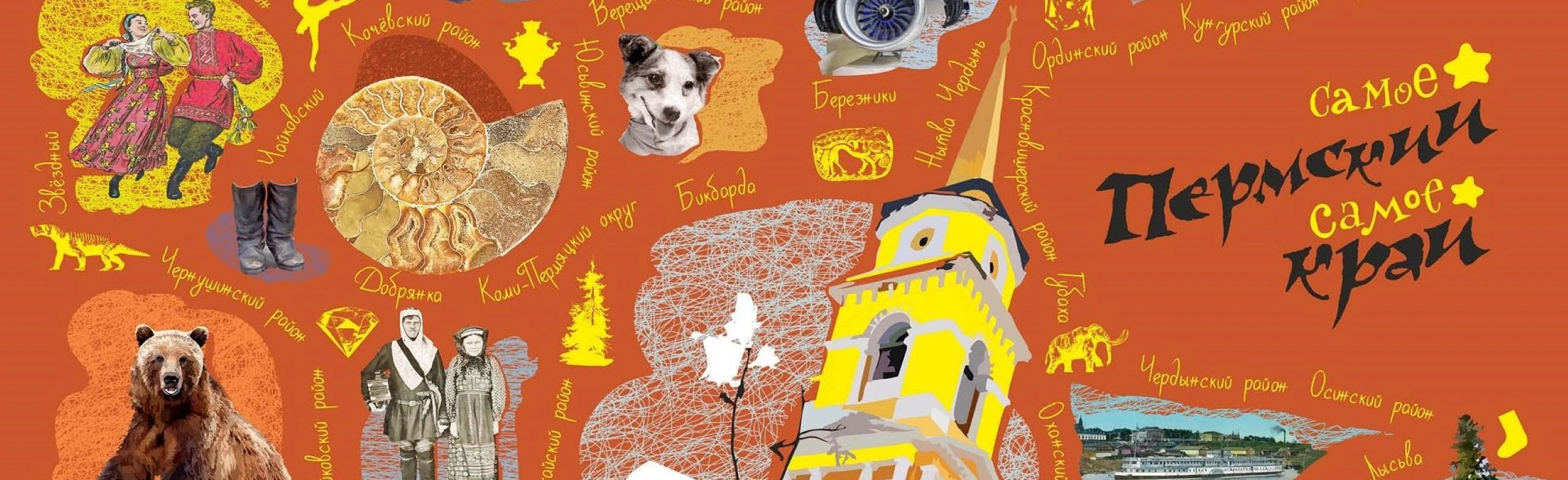 Постер Пермский край и его соседи. Познавательный час в Чайковском