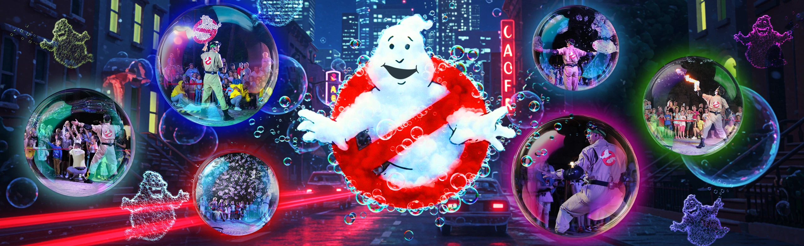 Постер Спектакль «Охотники за мыльными приведениями»