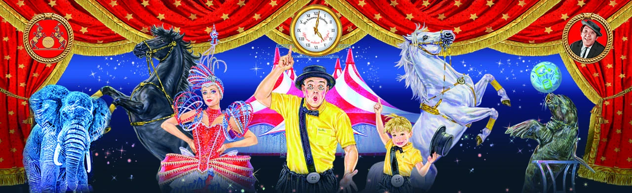 Постер Цирк Никулина представляет шоу Владимира Дерябкина "Время идти в цирк"