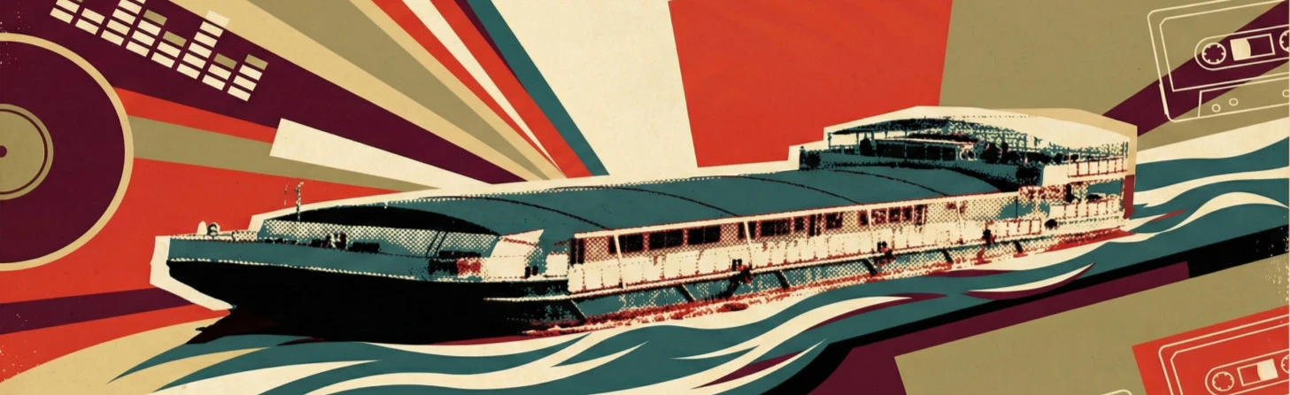 Постер «Назад в СССР». Золотые хиты на корабле