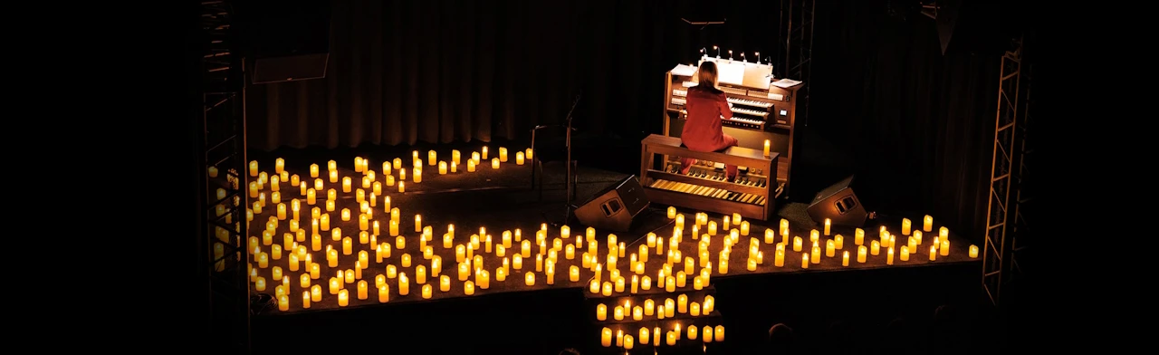 Постер Музыка из Аниме на органе при свечах