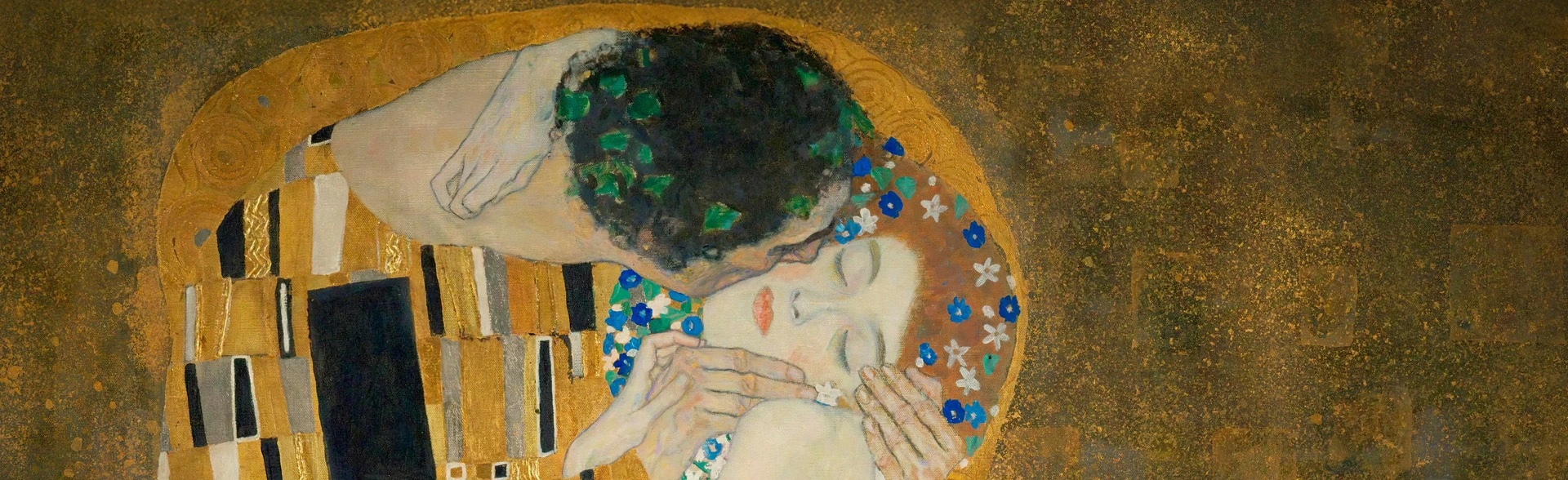 Постер Мастер-класс по живописи «Густав Климт — Поцелуй. Картина с золотой поталью» в Москве