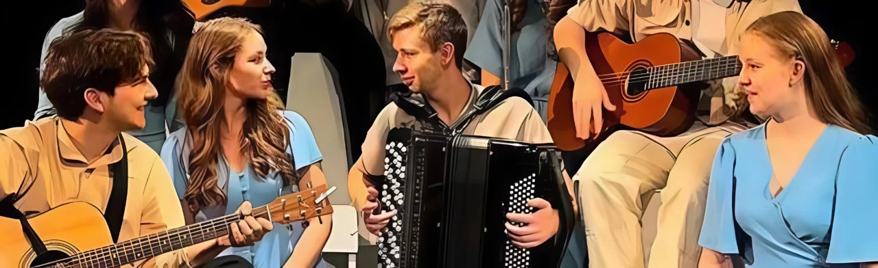 Постер Голубое и зеленое