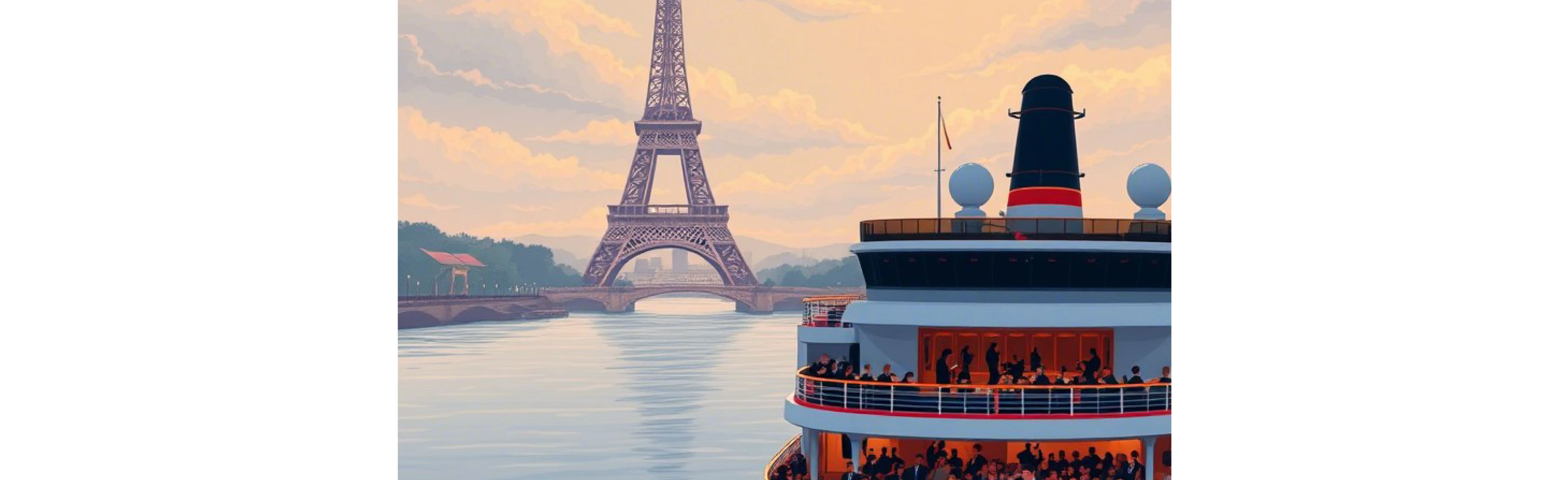 Постер Концерт на корабле «Под небом Парижа» в Москве