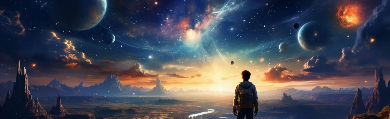 Постер Путешествие к звездам: Полнокупольная программа в Мурманске