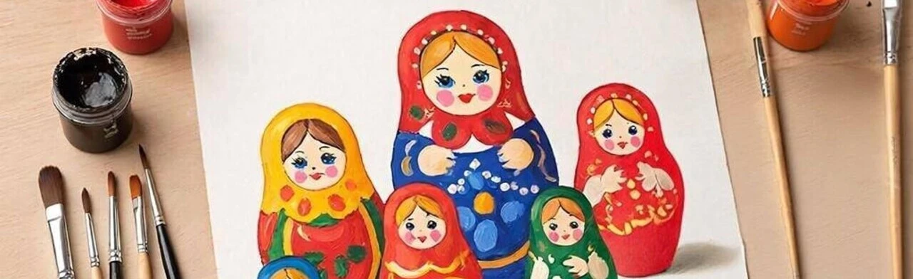 Постер Интерактивное занятие "Матрёшка" в Мурманске