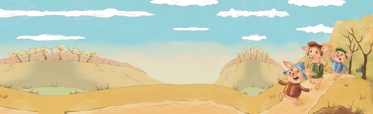 Постер Три поросенка