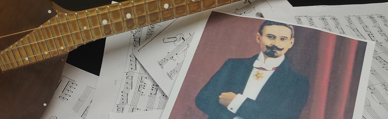 Постер Он пробудил любовь к народным инструментам. Музыкальная гостиная в Оренбурге