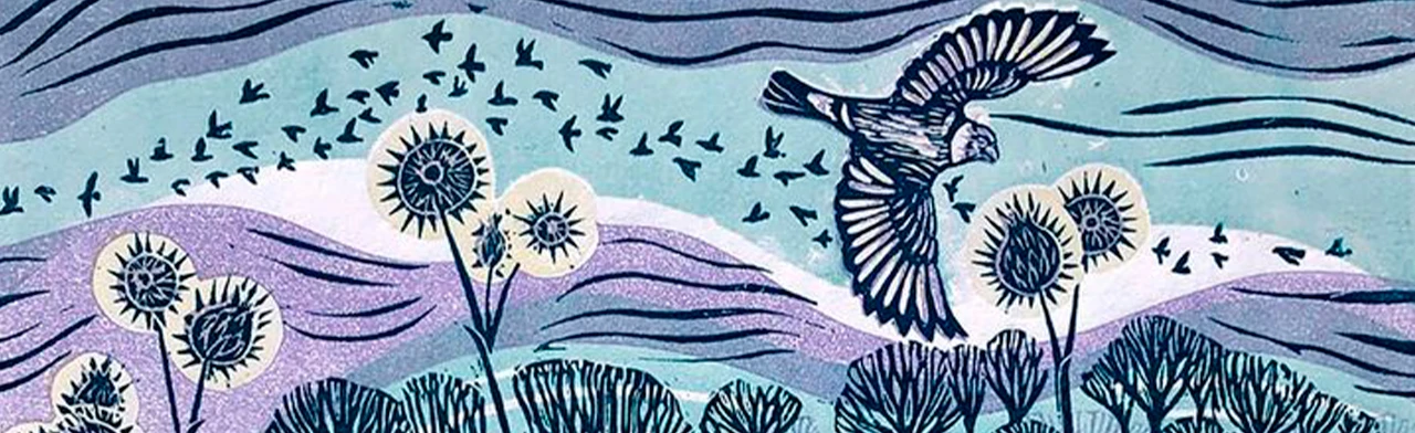 Постер Декоративный рисунок пейзажа. Мастер-класс