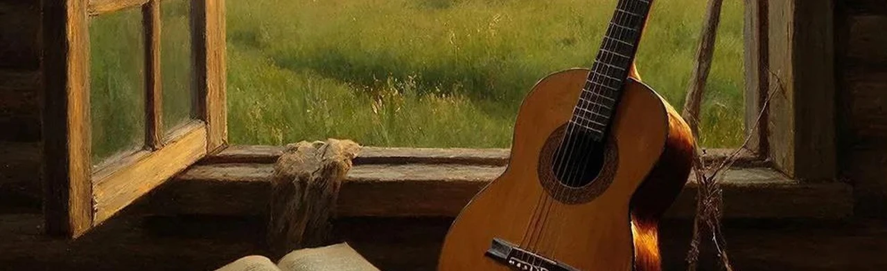 Постер Под гитарный перебор о России. Музыкальная гостиная