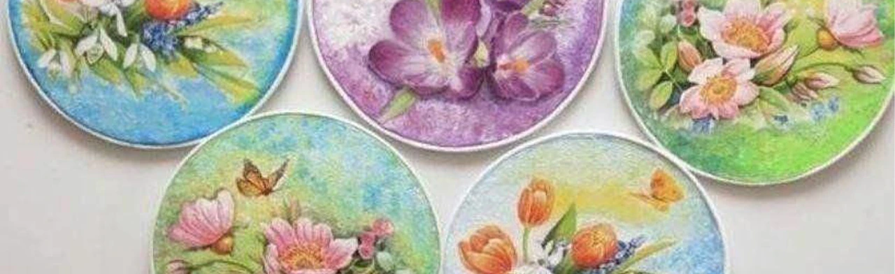 Постер Магнит в технике декупаж. Мастер-класс в Орске