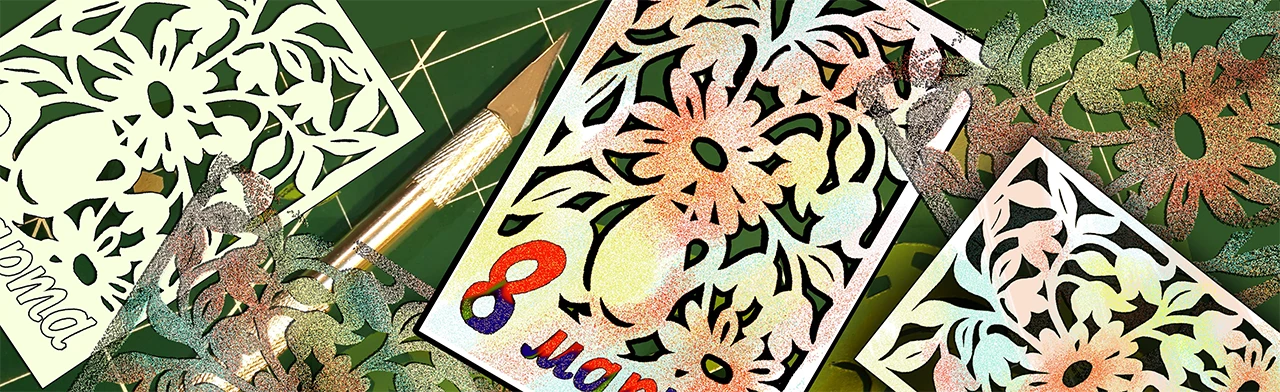 Постер Ажурная открытка к 8 марта. Мастер-класс в Ростове-на-Дону