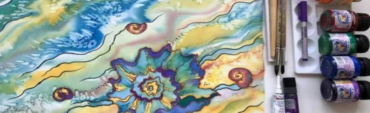 Постер Холодный батик. Свободная роспись. Мастер-класс в Ростове-на-Дону