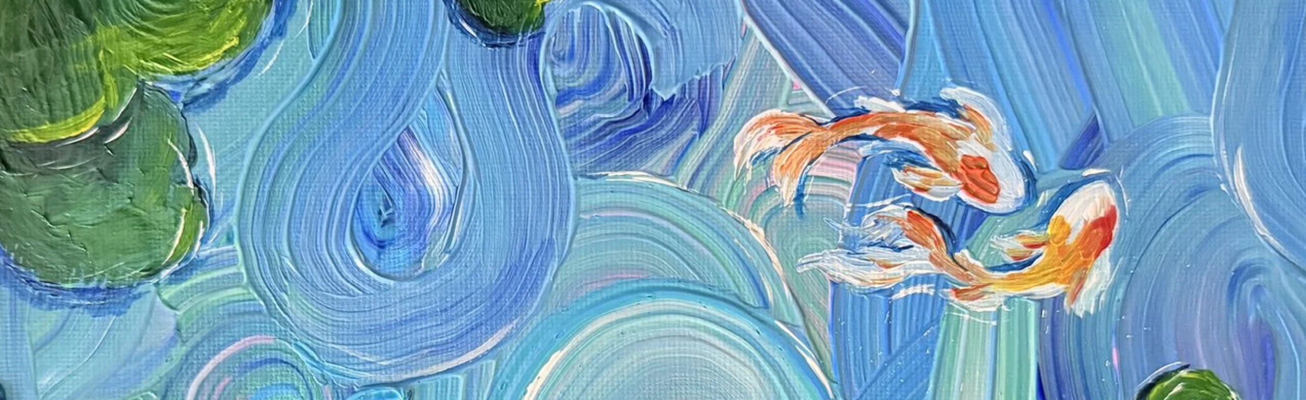 Постер Акриловая живопись «Пруд». Мастер-класс в Саранске