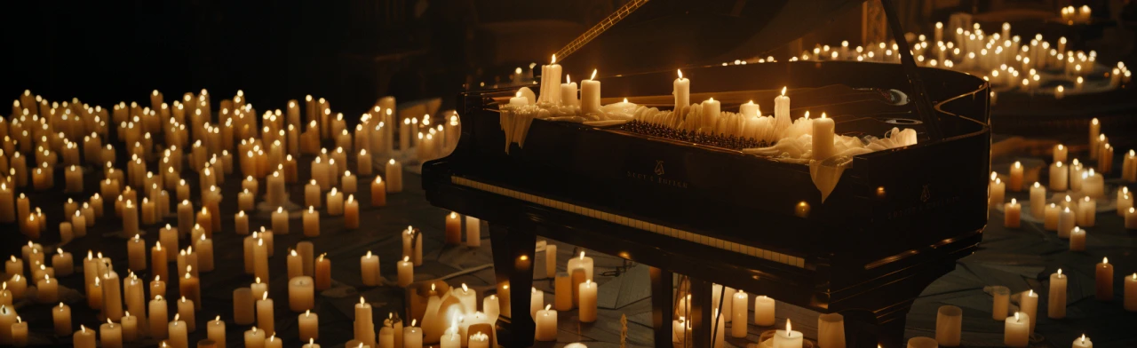 Постер Оркестр Cagmo: Сны Людовико Эйнауди при свечах в Ставрополи