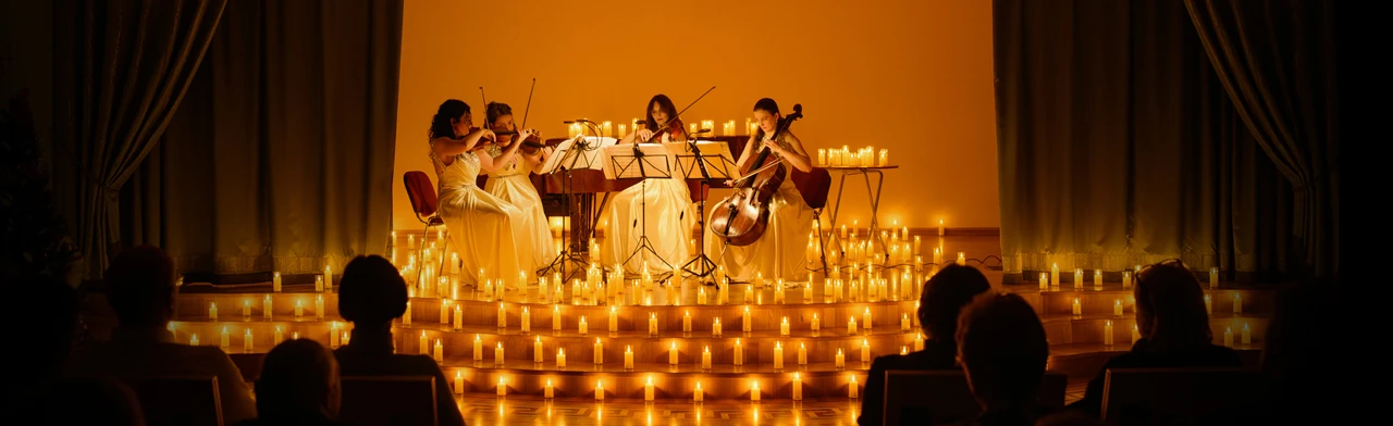 Постер Вечер в Париже при свечах в Санкт-Петербурге