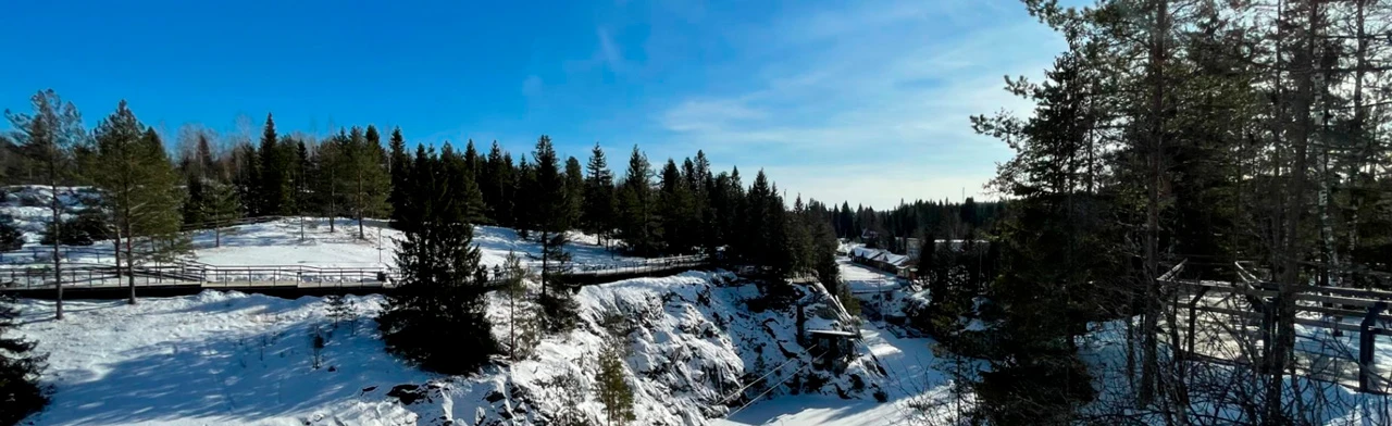 Постер Горный парк Рускеала и водопады в Санкт-Петербурге