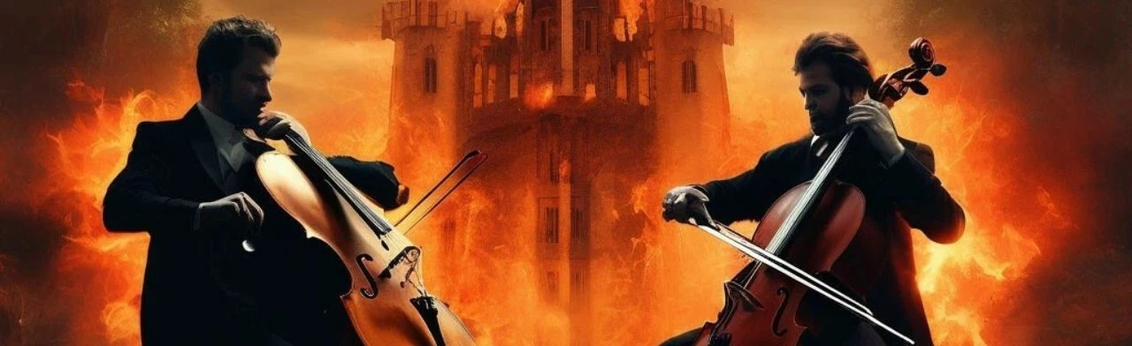 Постер МИРОВЫЕ РОК-ХИТЫ НА ВИОЛОНЧЕЛЯХ. CelloKingdom Рок-Квартет в Санкт-Петербурге