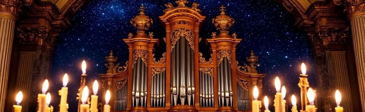 Постер Орган при свечах: рок-хиты и шоу саундтреков. в Санкт-Петербурге