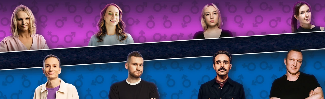 Постер Женский vs Мужской Стендап в Санкт-Петербурге