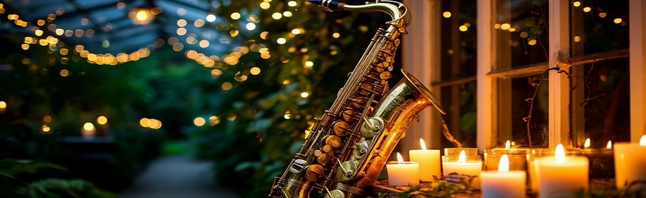 Постер Романтический джаз в Оранжерее при свечах в Санкт-Петербурге