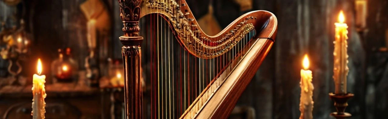 Постер КЕЛЬТСКИЕ АРФЫ ПРИ СВЕЧАХ. в Санкт-Петербурге