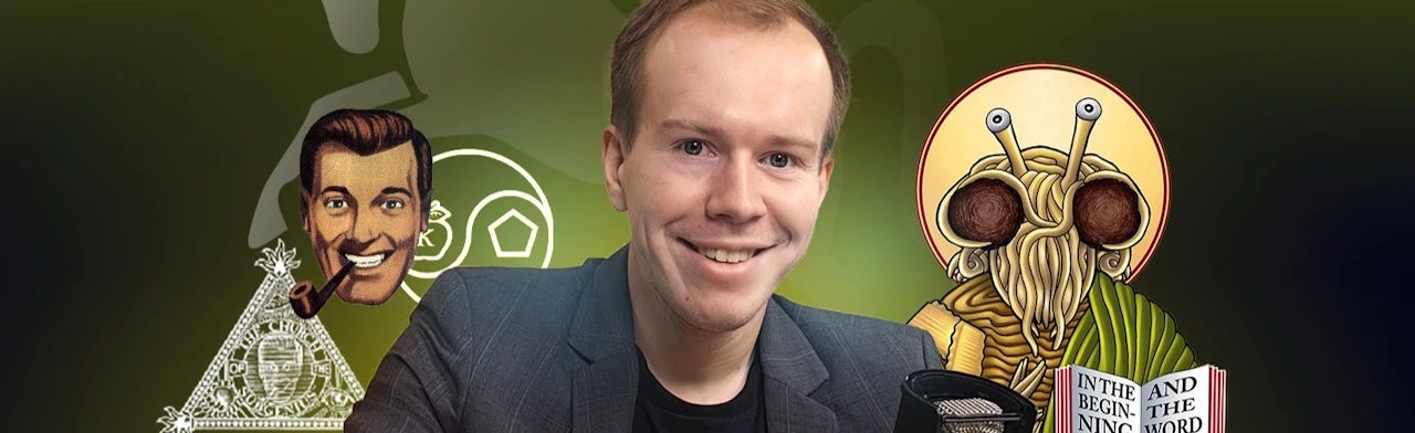 Постер Никита Образцов. От Дискордии до Летающего Макаронного Монстра: пародийные религии в современном мире в Санкт-Петербурге