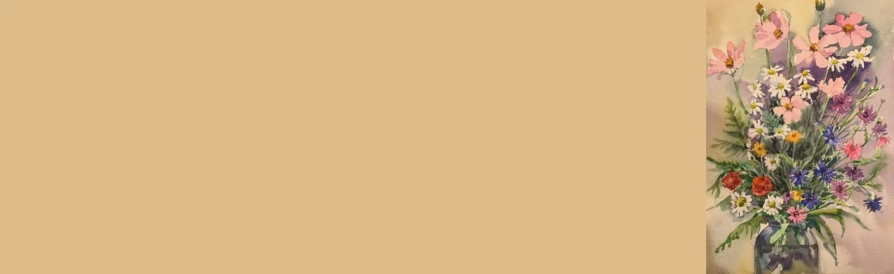 Постер Мастер-класс по акварели "Цветы"