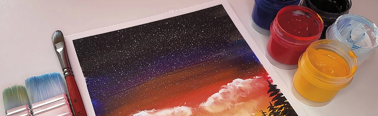 Постер Мастер-класс "Картина за 5 минут" в Тюмени