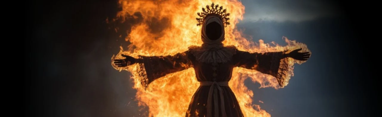 Постер Проводы зимы в стиле Хоррор - Misha Mar / Последняя Иллюзия / Чёрные Часы