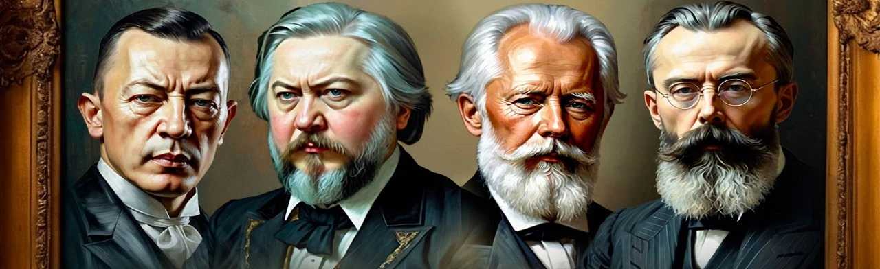 Постер Популярная Русская Классика