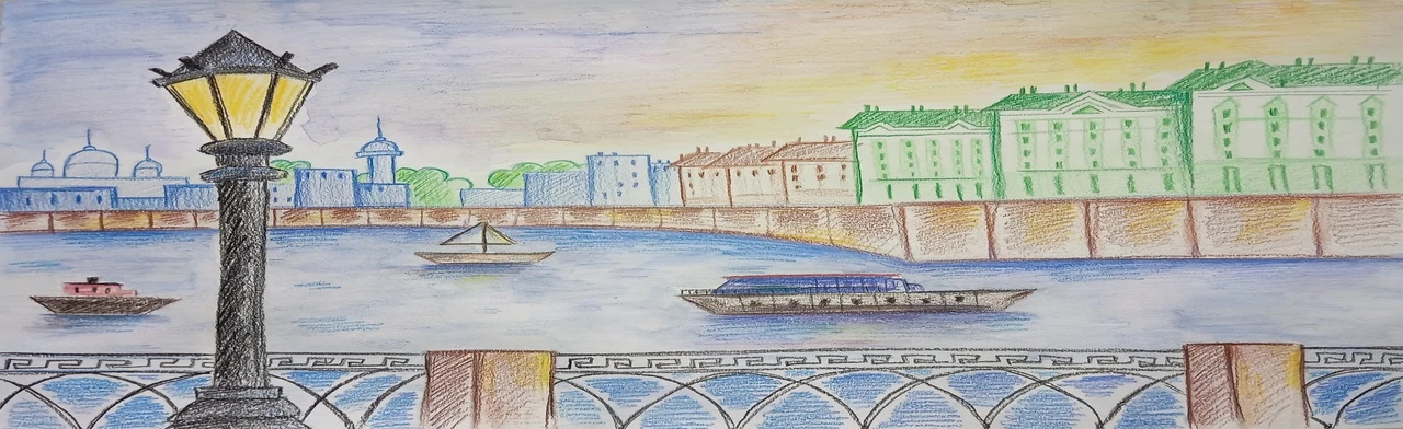 Постер Санкт–Петербург. Городские зарисовки. Мастер-класс в Волгограде