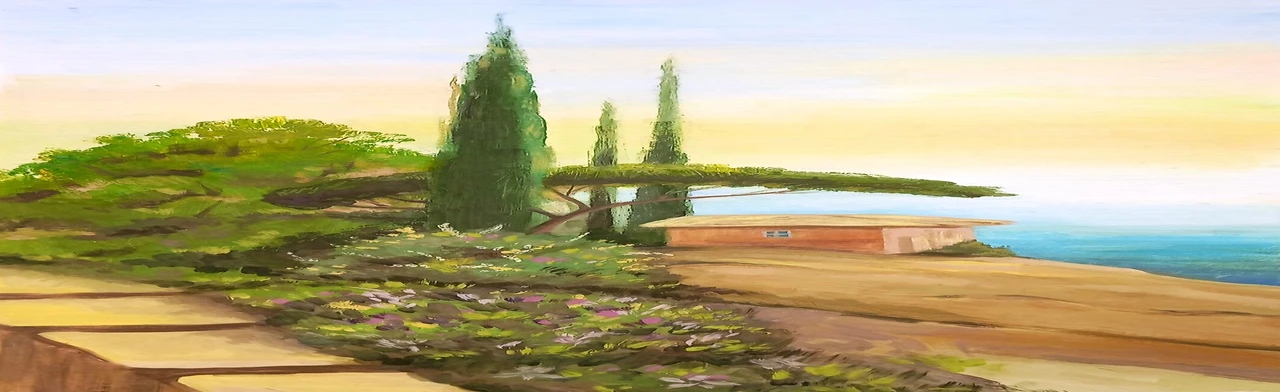 Постер Крымский пейзаж. Мастер – класс в Волгограде