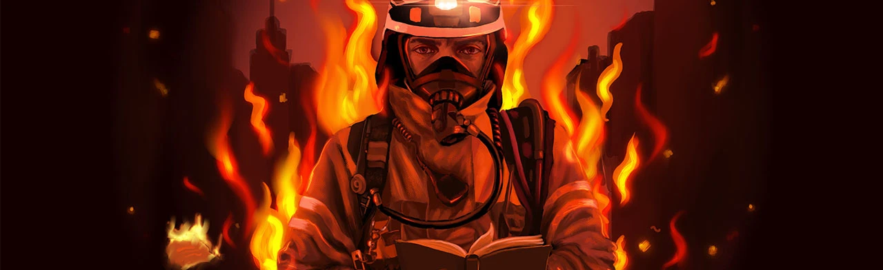 Постер Драматический спектакль по роману Рэя Брэдбери "451 гр по Фаренгейту" в Краснодаре