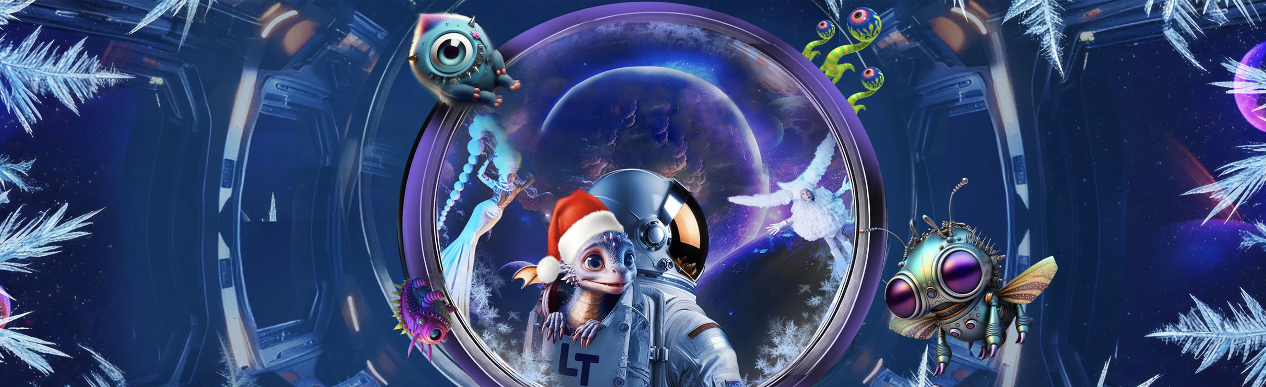 Постер Новый год Будущего (Новогодняя версия «Лунозавр в Космосе»)