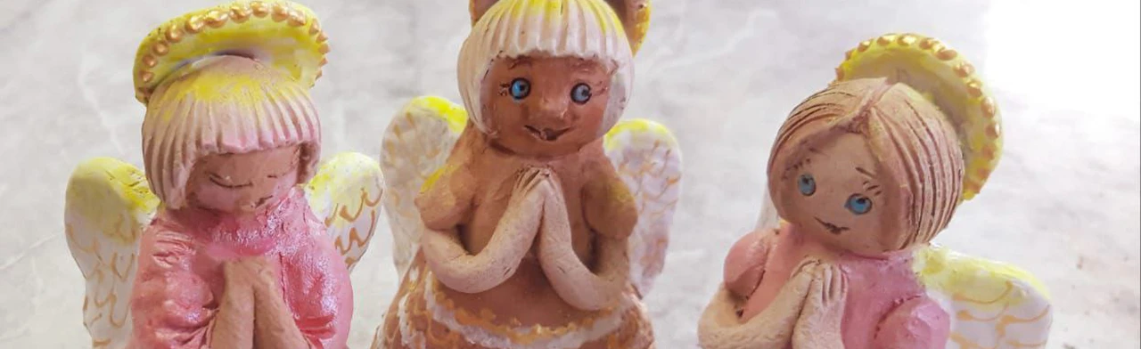 Постер Рождественский ангел. Мастер-класс по лепке из глины