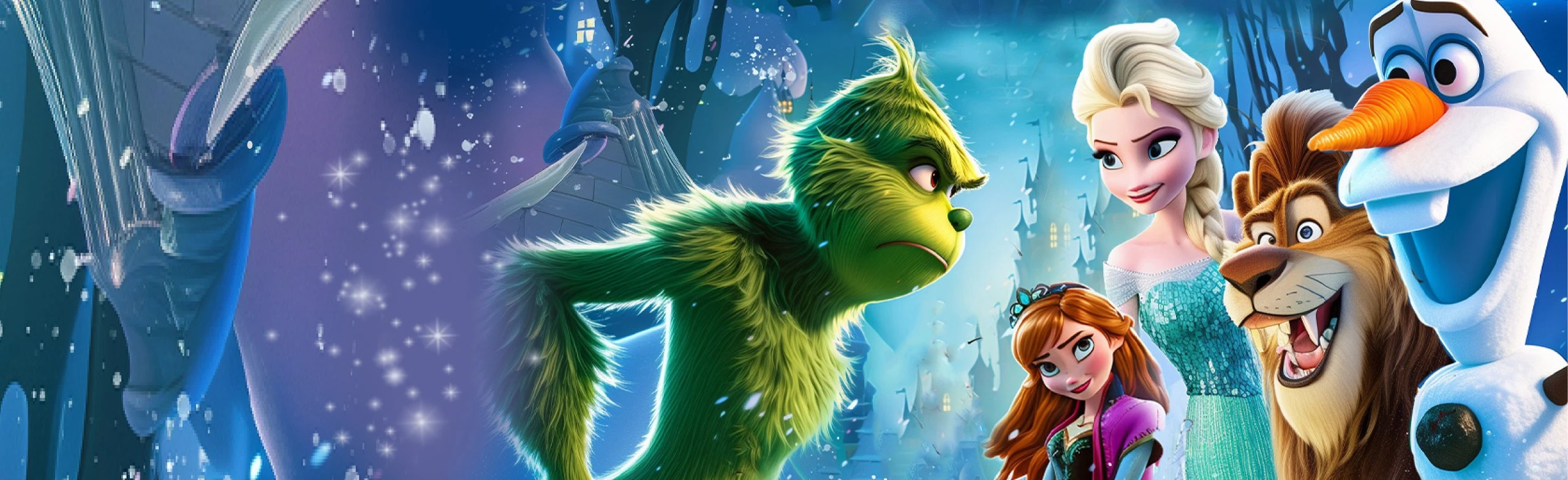 Постер Гринч против героев Диснея в Ростове-на-Дону