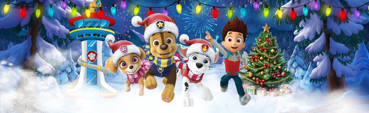 Постер Щенки спасают Новый Год